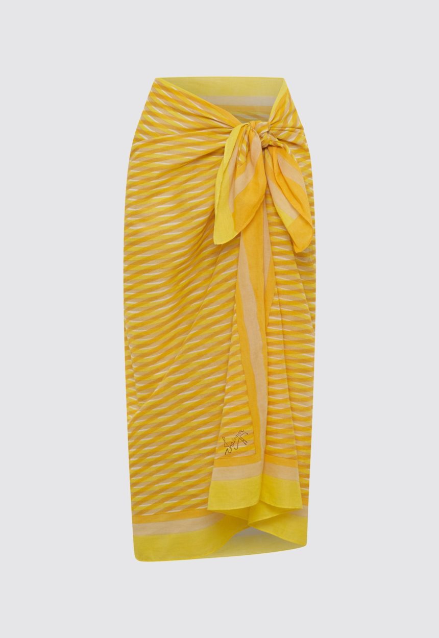 Jac + Jack Dira Sarong - Acid Loom Yellow